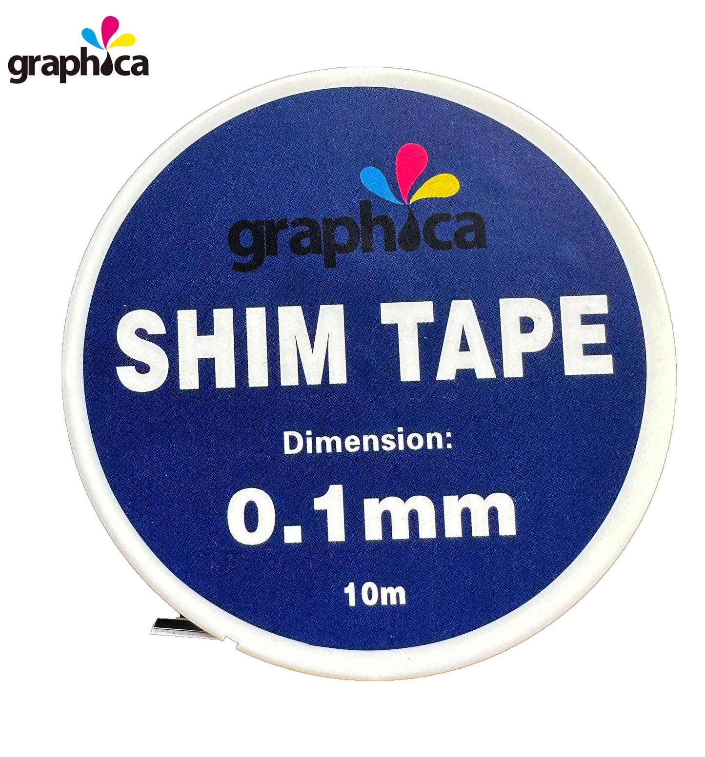 Graphic Steel Shim Tape Self-Adhesive Cutting Die Packaging Printing Blue 0.03mm-0.1mm Thickness 10m/roll