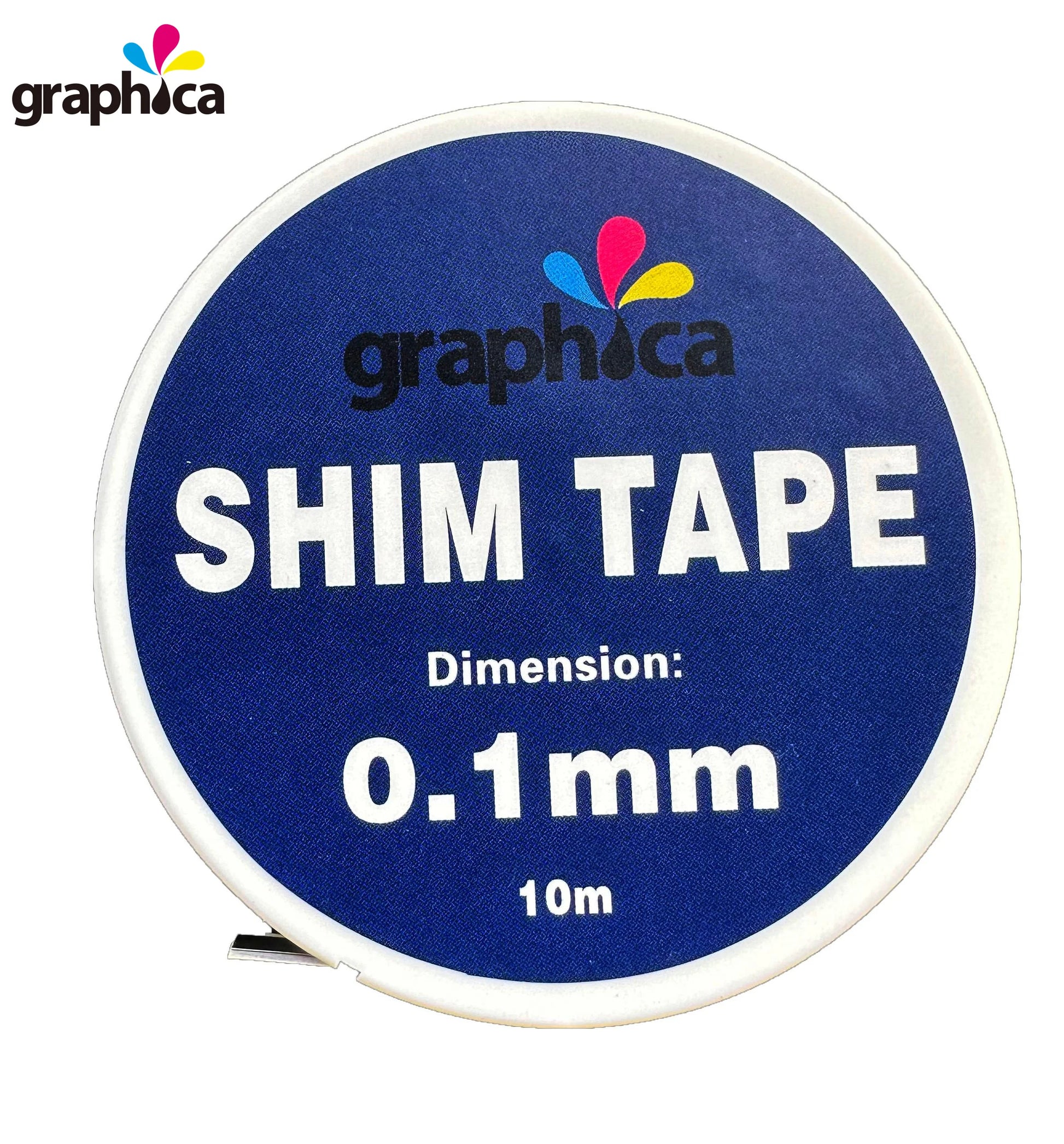 Graphic Steel Shim Tape Self-Adhesive Cutting Die Packaging Printing Blue 0.03mm-0.1mm Thickness 10m/roll