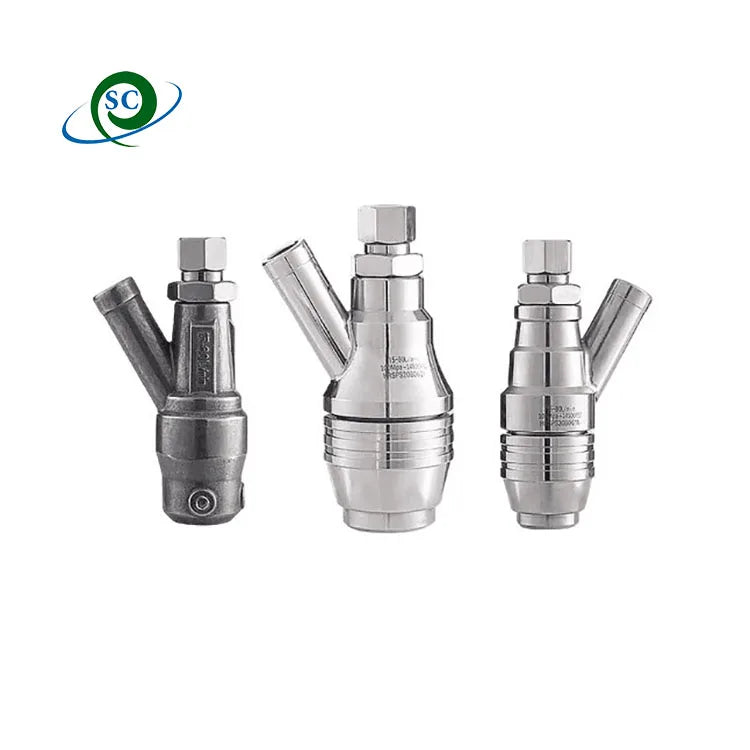 CS New Stainless Steel Rotary Ultrahigh Pressure Washer Wet Sand Blasting Gun Wand Lance Hose NPT/BSPT Thread 7250psi High