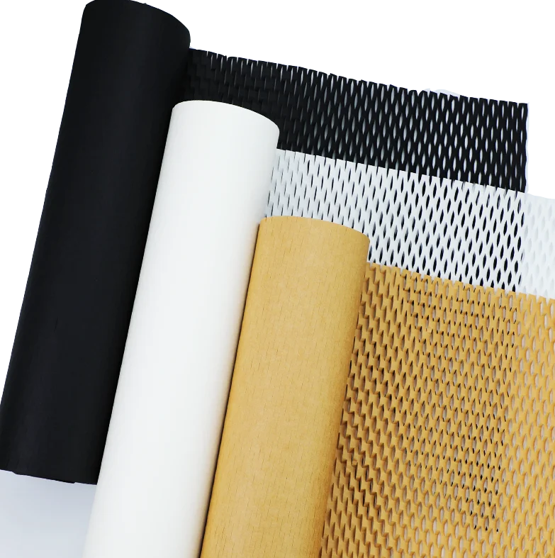Eco-Friendly Biodegradable Recyclable Honeycomb Kraft Paper Cushion Filling Wrap for Customized Logistics Packaging Gift