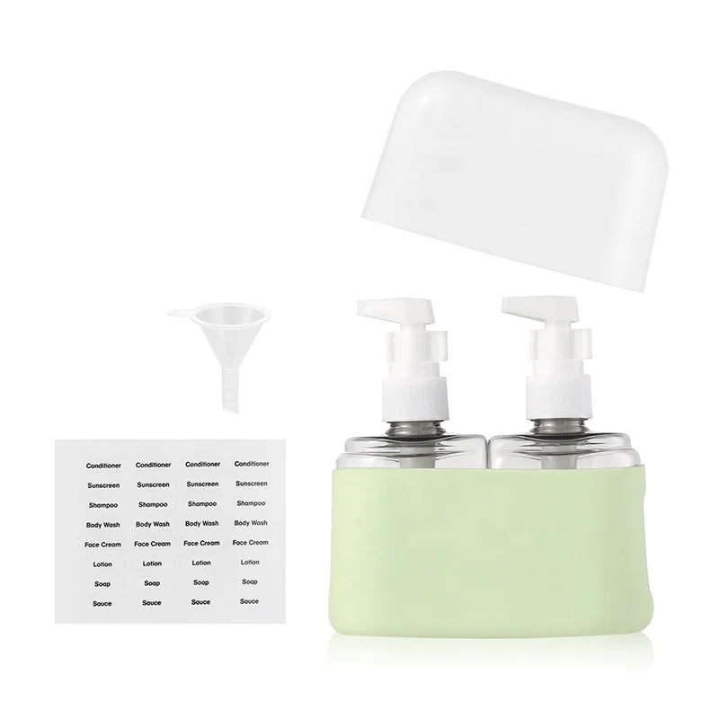 Reusable Airplane Portable Dispense Toiletry Squeeze Luxury Shampoo Packaging Tube Travel Kit Set Bottles Capsule for Cosmeti