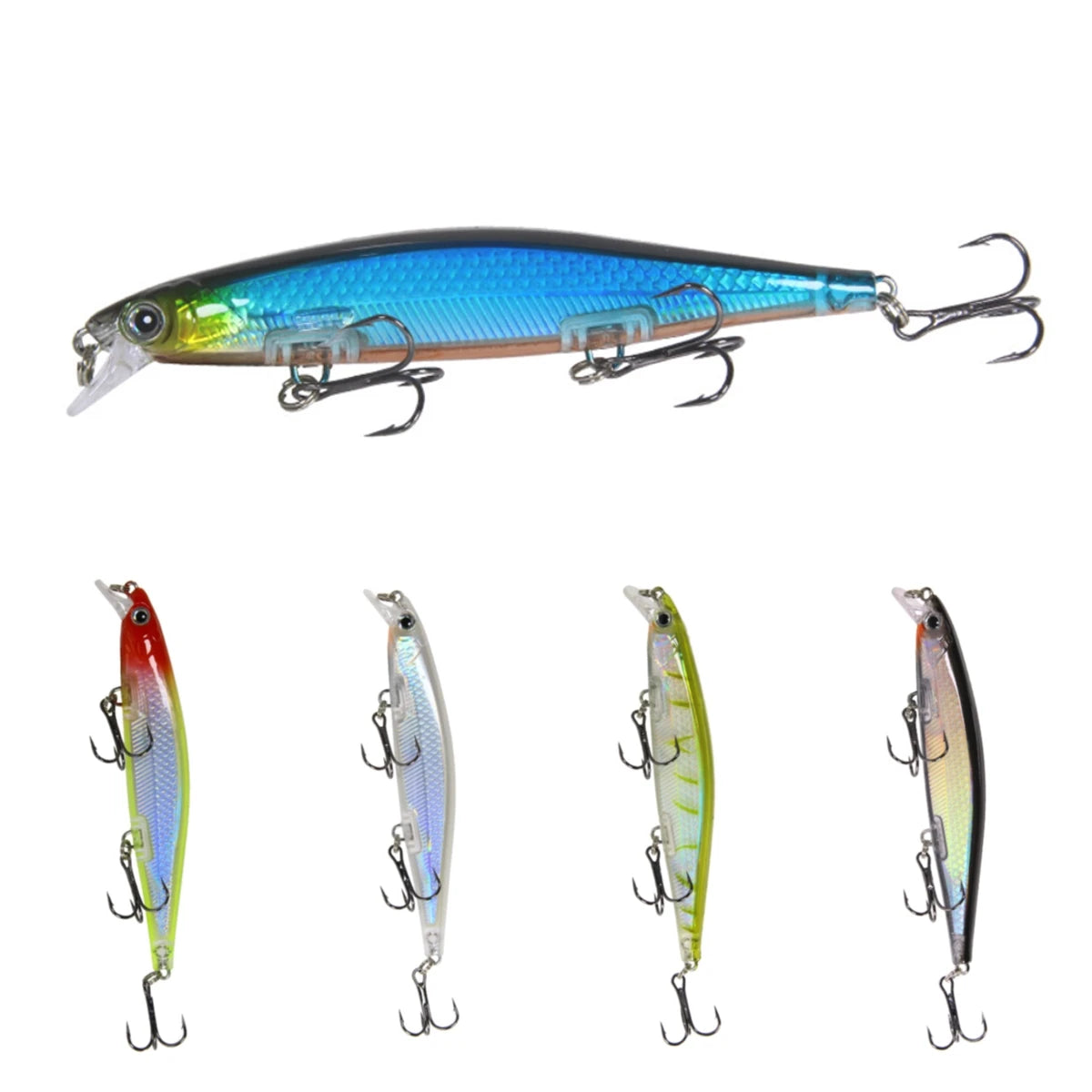 Top Right M8433 110mm 13g Shadow Rap Bass Fishing Lure Artificial Floating Minnow Lure Hard Bait Jerkbait Pesca