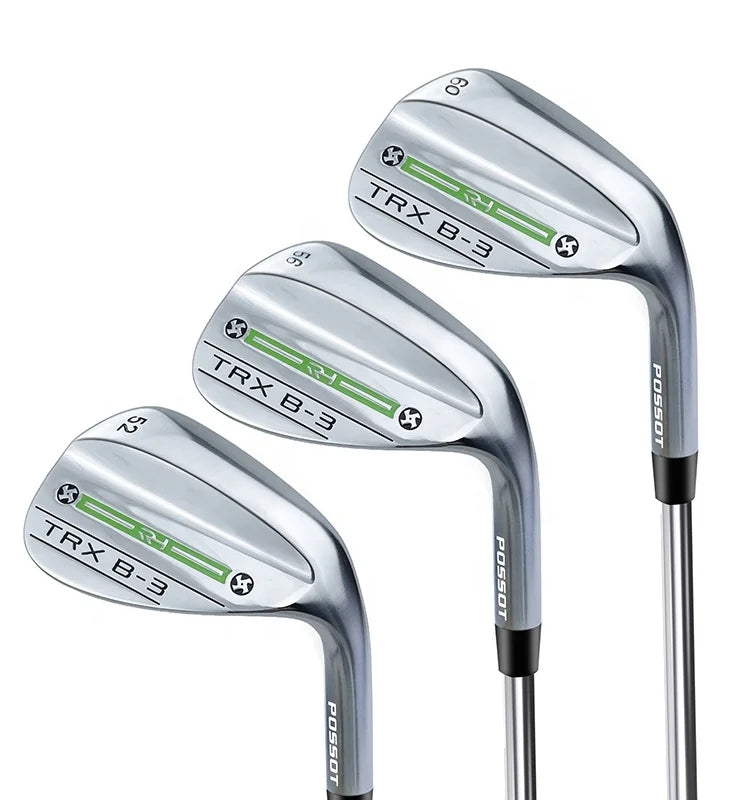 Unisex Right Handed 52/56/60 Stainless Steel Wedge Rubber Grip Golf Clubs