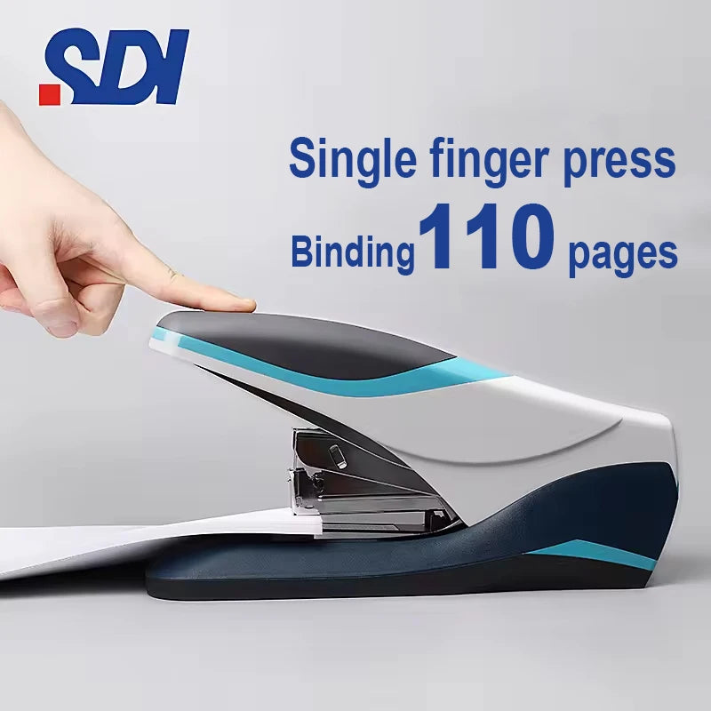 SDI High-Efficiency Flat Needle Stapler Heavy Thickened Stapler for 110 Pages One-Finger Pressing Order  1248B