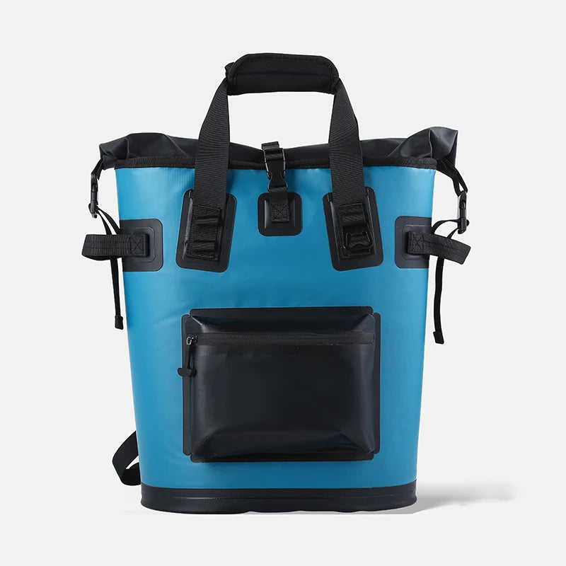 Custom logo TPU Green Large Capacity Kayak Waterproof Cooler Tote Bag for Beach Camping Hiking
