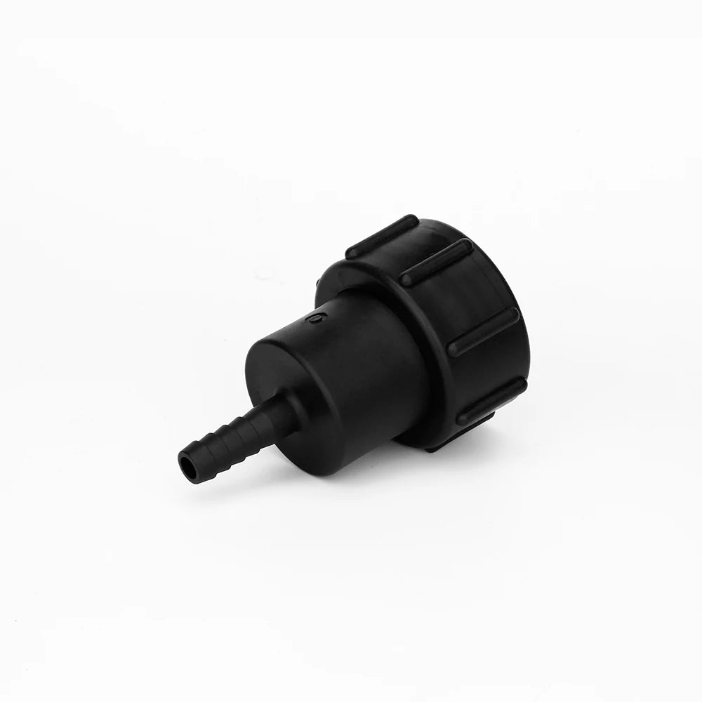2-Inch 1/2-Inch S60x6 Female Swiveling Hose Shank IBC Valve Adapter Polypropylene Tail Pipe Fittings Coarse Thread IBC Hose T