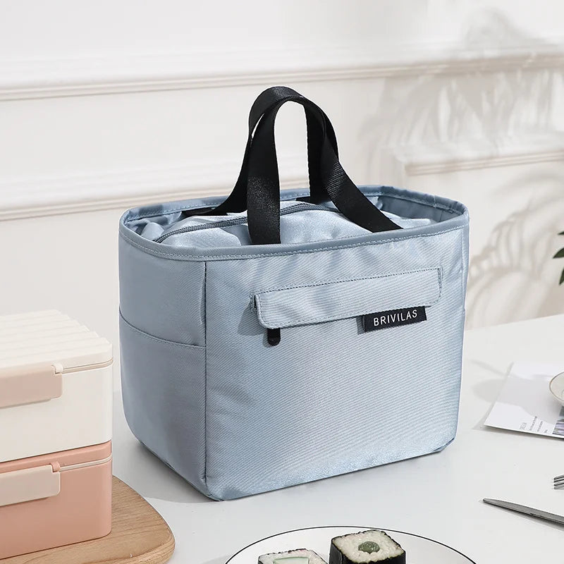 Waterproof Large Capacity Lunch Bag Thickened Thermal Insulation Handbag Outdoor Lunch Bento Thermal Cooler Bag