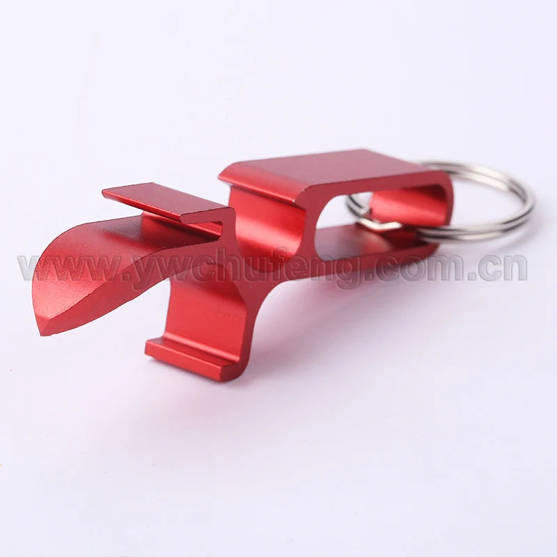 2024 Hot Sale  Bar Tool Personalized Key Chain Custom Logo Aluminium Alloy Opener Shotgun Tool Opener