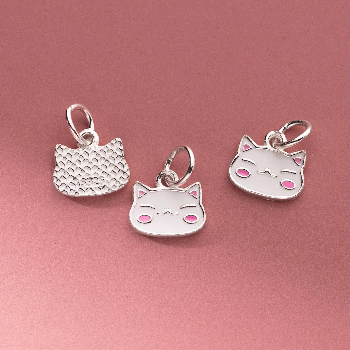 Fine Cute Charm Diy 925 Sterling Silver Charms for Jewelry Making DIY Bracelet Charms Enamel for Kids Jewelry Accessories