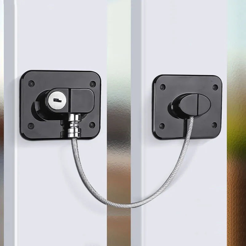 Adhesive Key Locks Fridge Lock for Children Used in Refrigerator Door Cabinets Drawers Window Toilet Seat