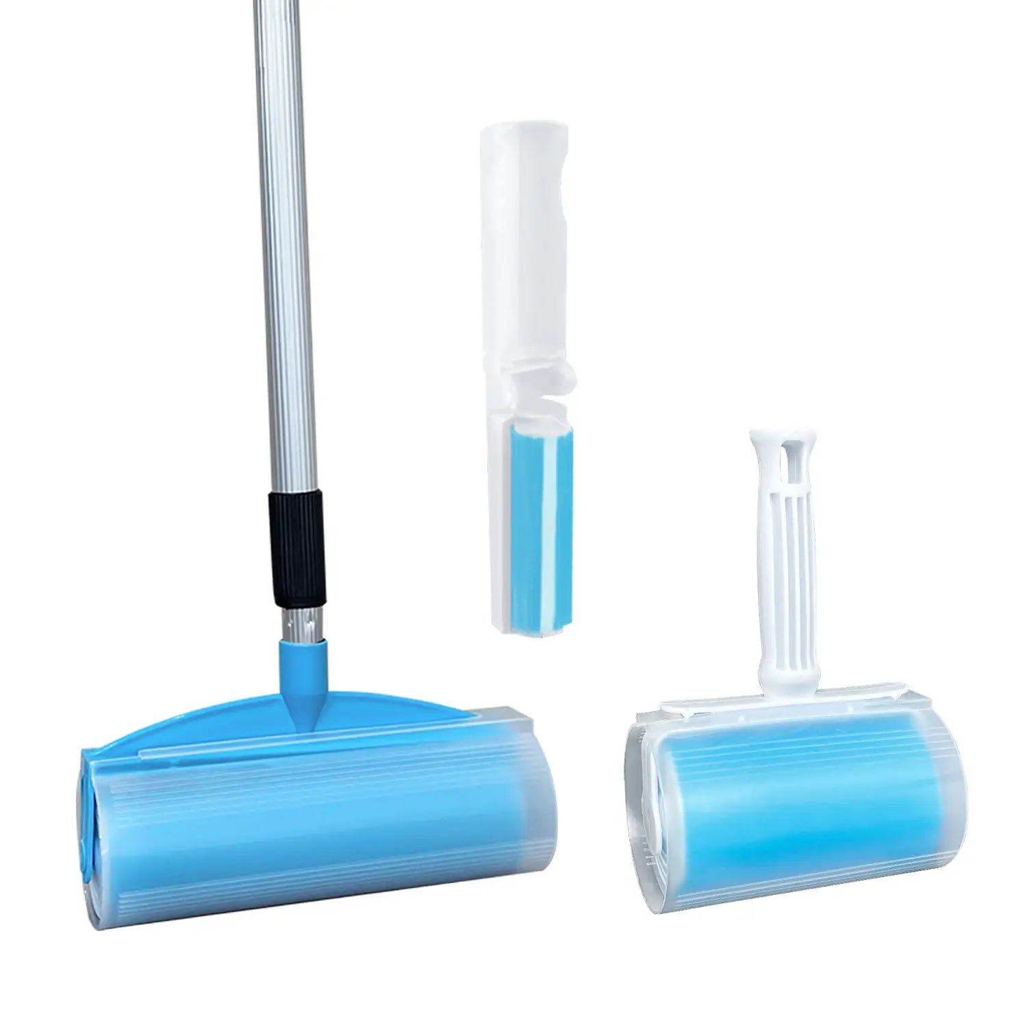 Long Handle Pet Hair Sticky Washable Lint Roller Reusable Lint Rollers Remover Cleaner Clothes Washable Lint Roller With Cove