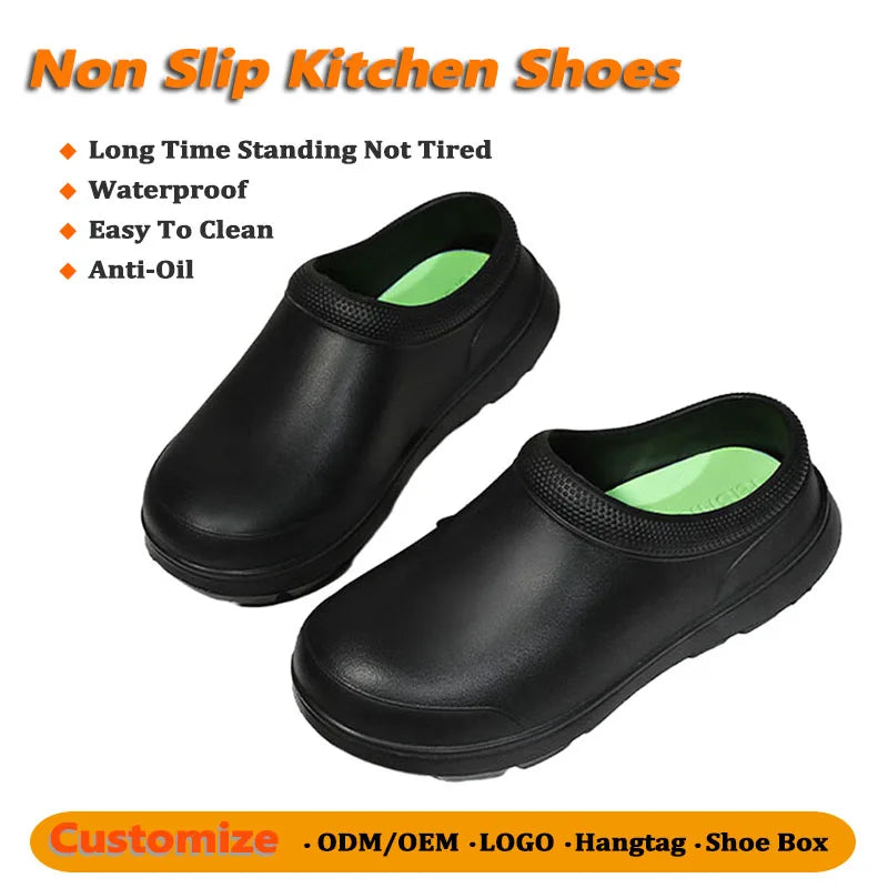 Wholesales Kitchen Shoes Long Time Standing Not Tired Foot Massage Insole Restaurant Shoes Kitchen Clogs Chef Cake Baking Sho