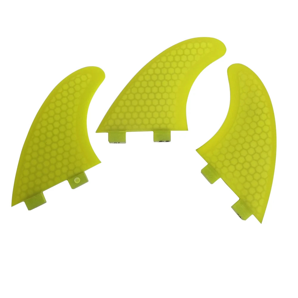 Top Quality Double Tabs Fins Honeycomb Surfboard Thruster  Surfing Fin Tri Set G7 for Surf Sport