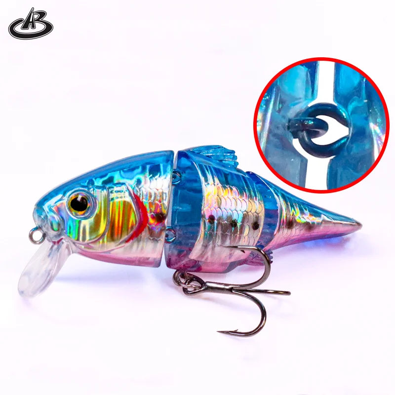 72mm 9.3g SWING Floating Swimbait Lipless Crankbaits Wobbler Artificial Hard Minnow Joint Fishing Lure