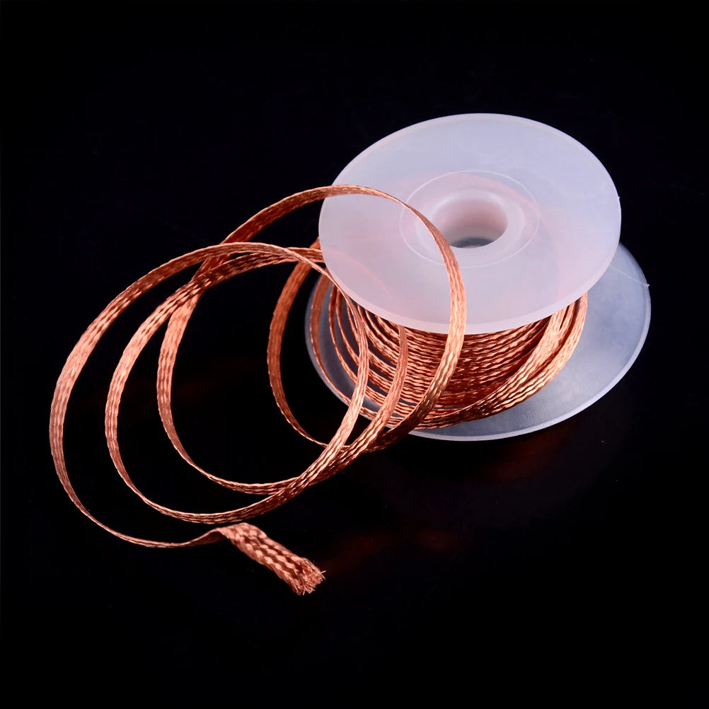 Cables de soldadura de 2,0mm, 3,5mm, 1,5 M, herramienta de reparación de alambre de mecha, removedor de soldadura trenz…