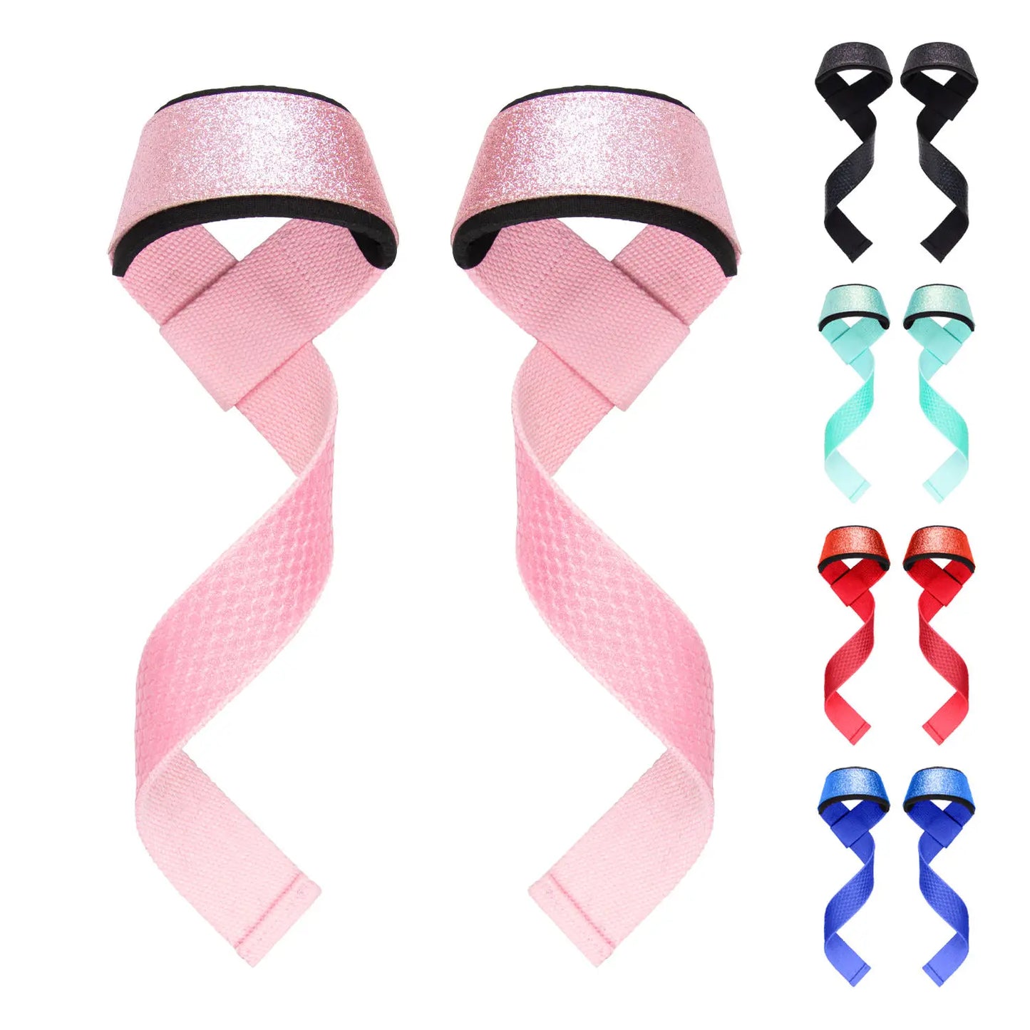 Weightlifting Neoprene Eco-friendly Polyester Cotton Silica Gel Customized Color Zipper Closure Non-slip Glittering
