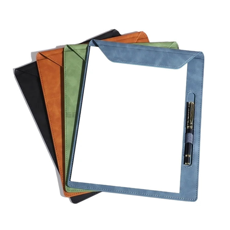 Organizer Contract Signing Writing Premium Magnetic A4 Personalized Menu Document Custom Leather Padboard Folders With Logo
