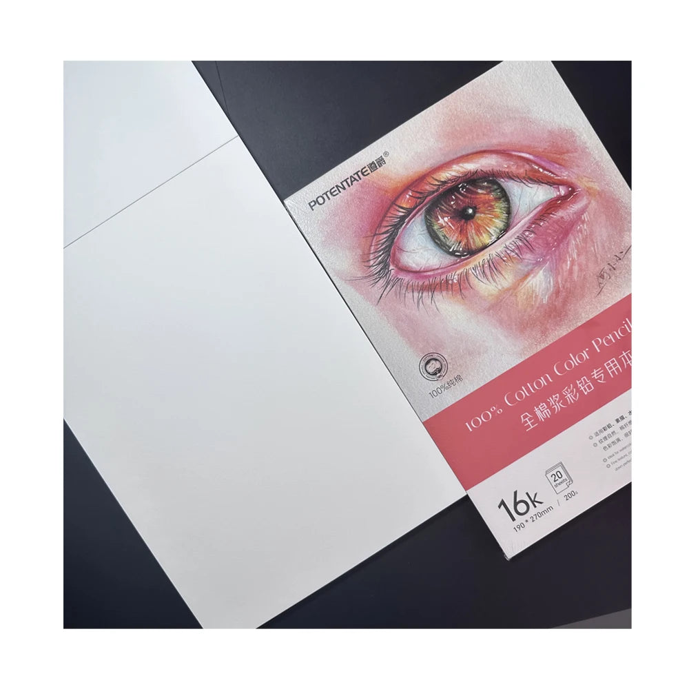 Potentate Watercolor Pad 100% Cotton 200gsm 20 Sheets Hot Press Water Color Paper