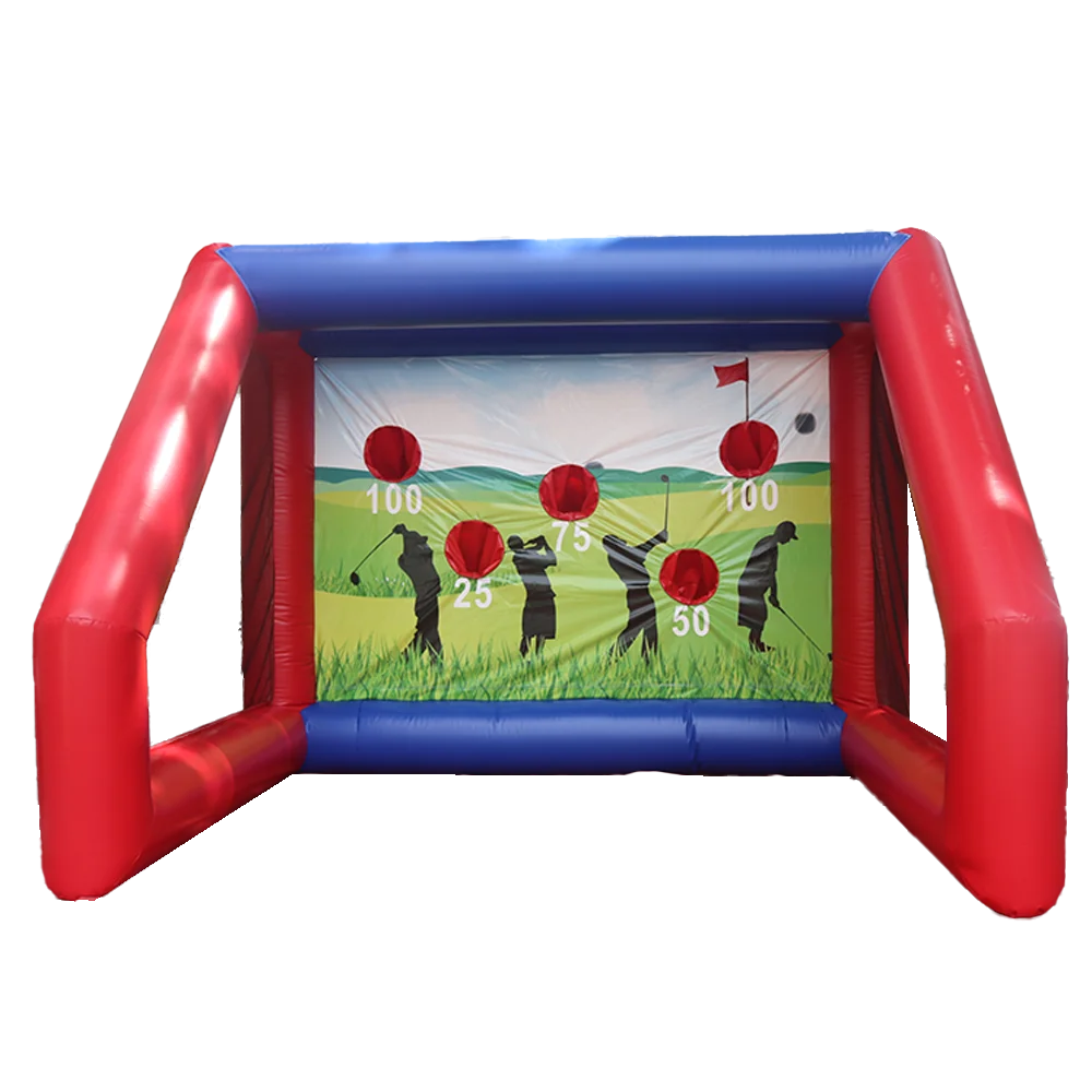 Custom Outdoor Airtight Inflatable Golf Practice Simulator Tent Screen Inflatable Movie Screen Inflatable Golf Enclosure Tent
