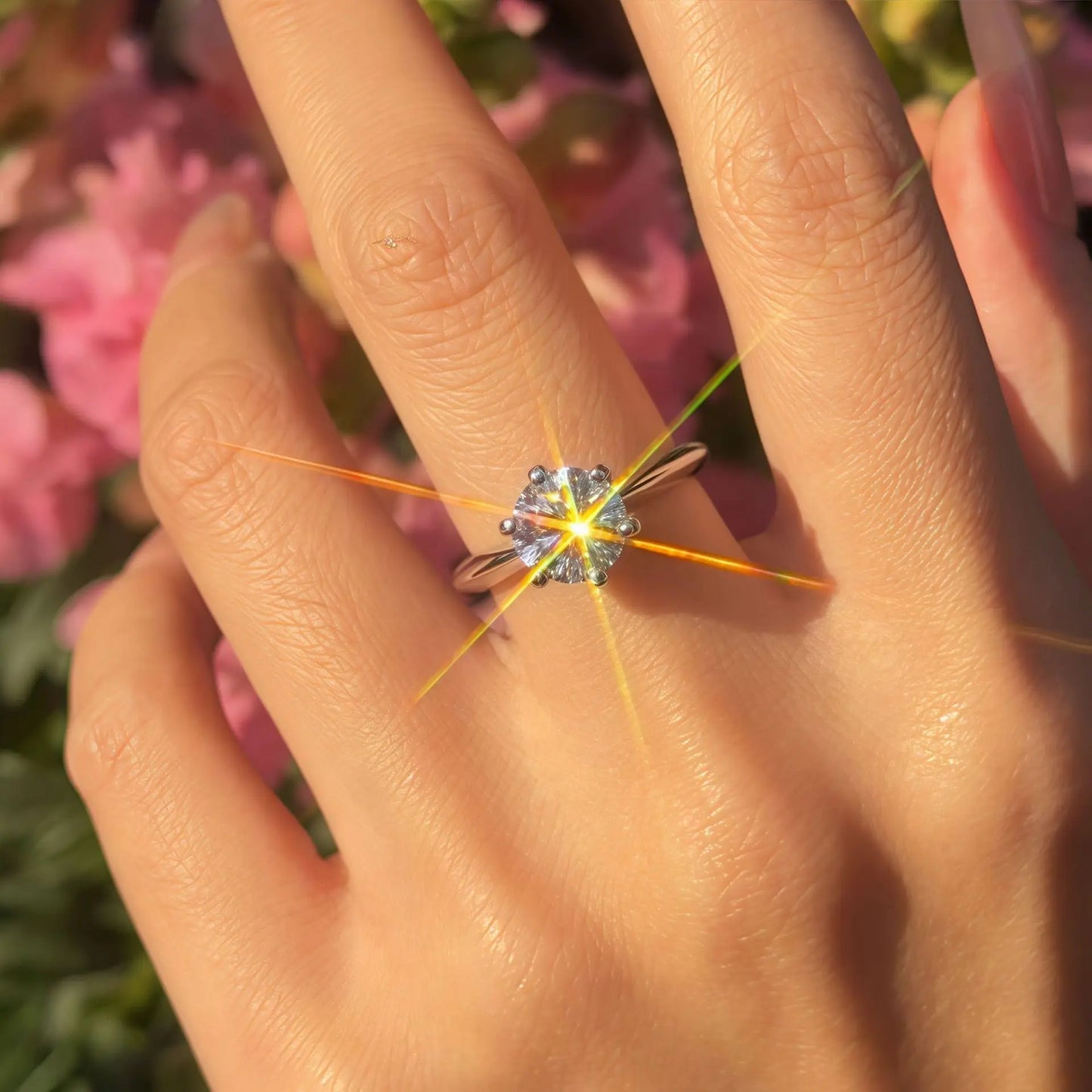 Luxury 6 Claw Moissanite Diamond Wedding Rings for Women VVS D Color 0.5 1 2 3 5  10 Carat Ct Solid Platinum Plated S925 Silv