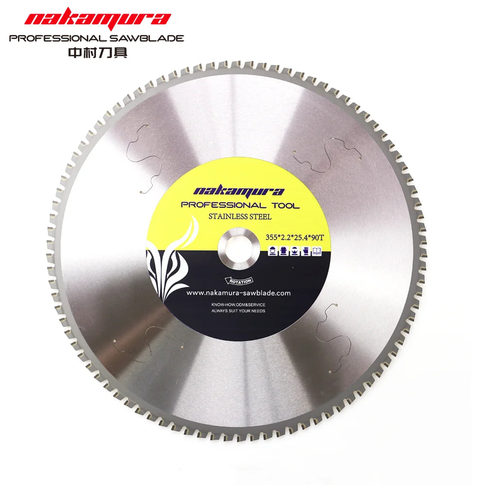 High Quality 14 Inch Stainless Steel Saw Blade Circular Saw Blade 355mm 90 Teeth Stainless Steel Saw Blade