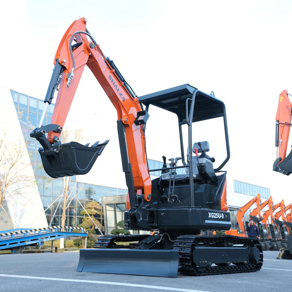 Free Shipping Fairly 2.5Ton XG25U  Excavator Digging Machine / Mini Crawler Excavator for Sale