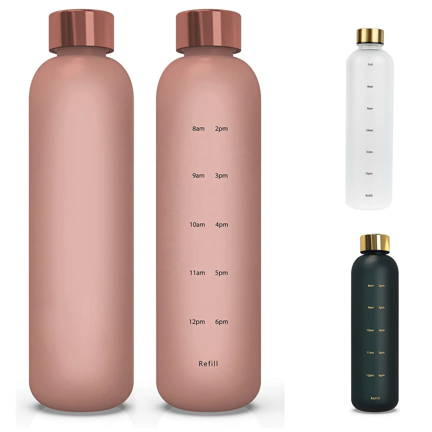 Wholesale Zakerda ZKDB001 32 oz PC Sports Water Bottles Time Marker Straw Leak-Proof Fitness Gym Outdoor Use Customizable Col