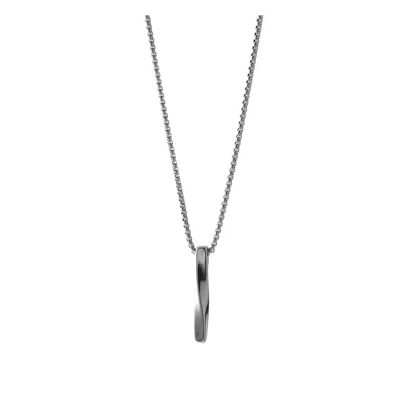 DAIHE2024 New Men's Spiral Long Necklace Hip Hop Men's Pendant Jewelry