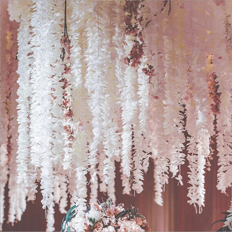 Artificial Cattleya String Ceiling Flowers Wedding Party Orchid Flowers for Wedding Artificial Hanging