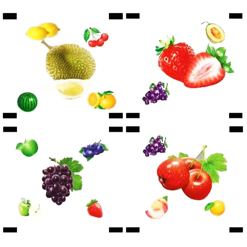 Fruit Pattern Sealing  Film Can Sealing 3000pcs Cup for 90mm 95mm Disposable Milk Tea Plastic PP Cups