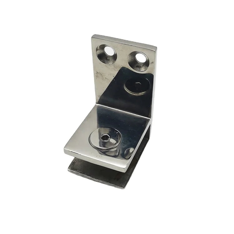 Hot Sale Modern Design Stainless Steel 316 Flooring Glass Clamp Bracket for Outdoor Balustrades Handrails Corner 10-12mm Glas