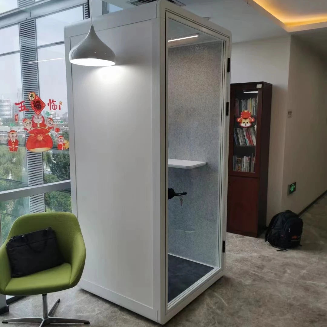 Office Acoustic Cabin Office Pod Soundproof Phone Booth Musical Instrument Piano Practice Silence Booth