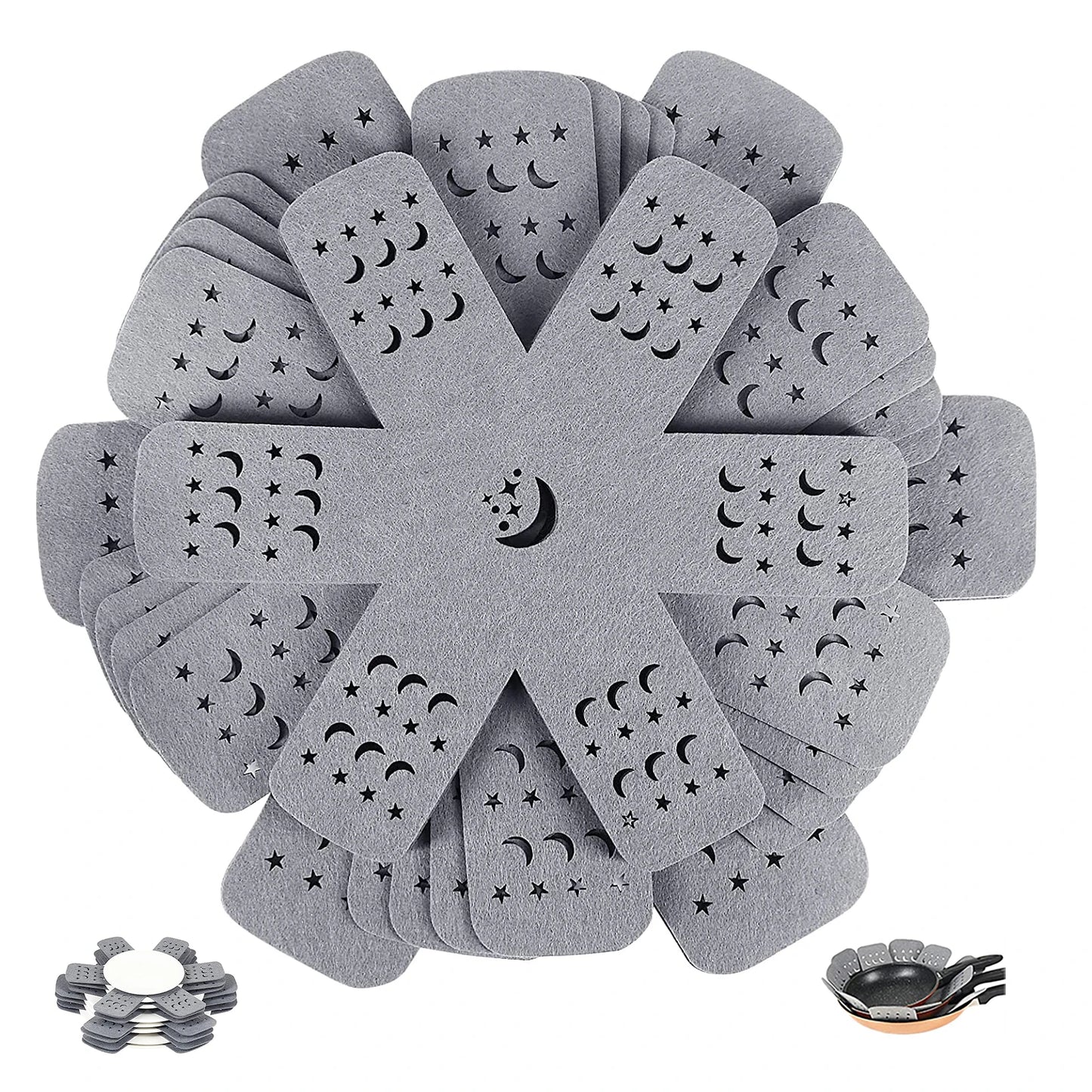 New Design Felt Pan Pot Separators for Cookware Pot and Pan Protector