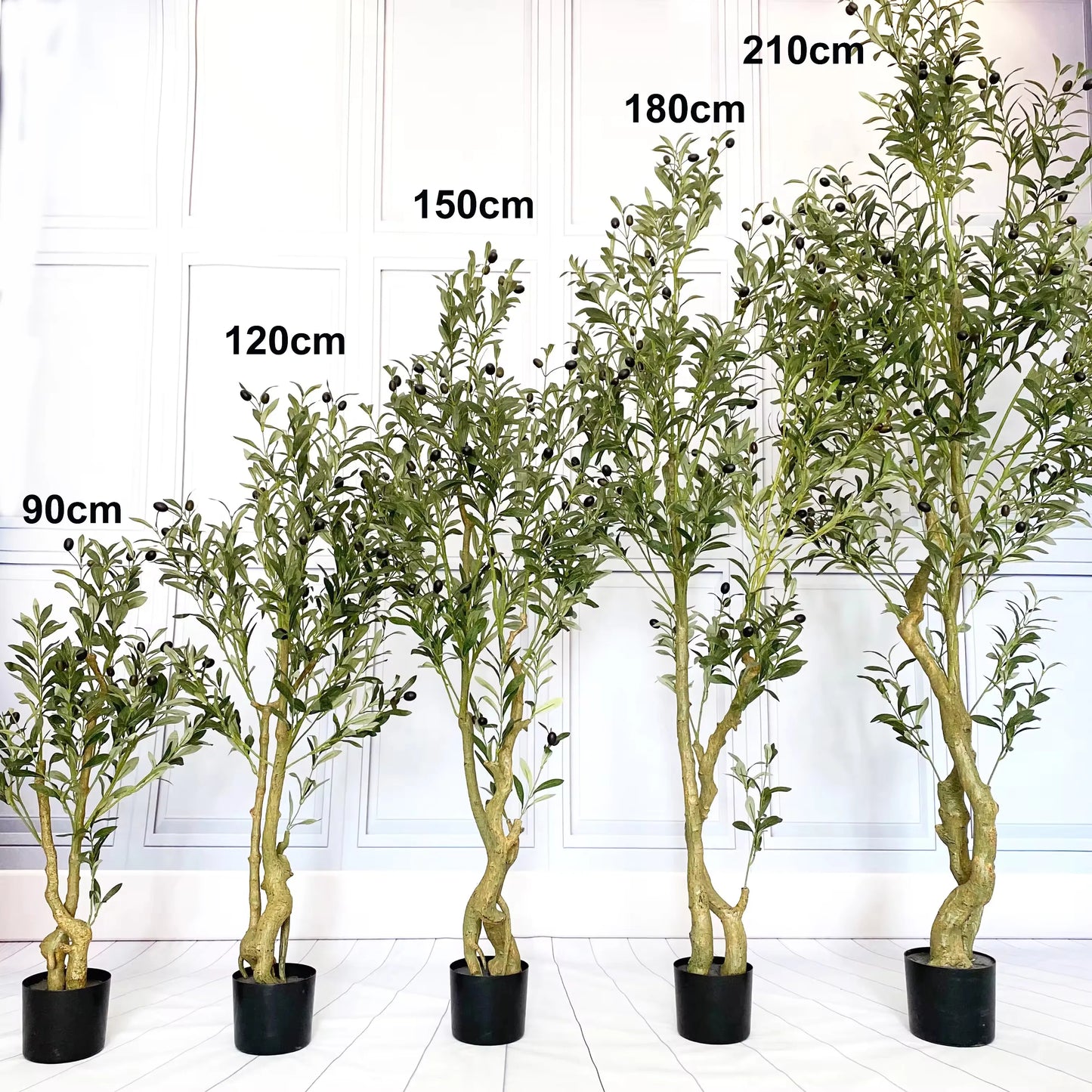EG-P005 90cm 120cm 150cm 180cm 210cm Customized Faux Plants Home Hotel Shop Plant Decor Artificial Olive Tree Indoor Decorati