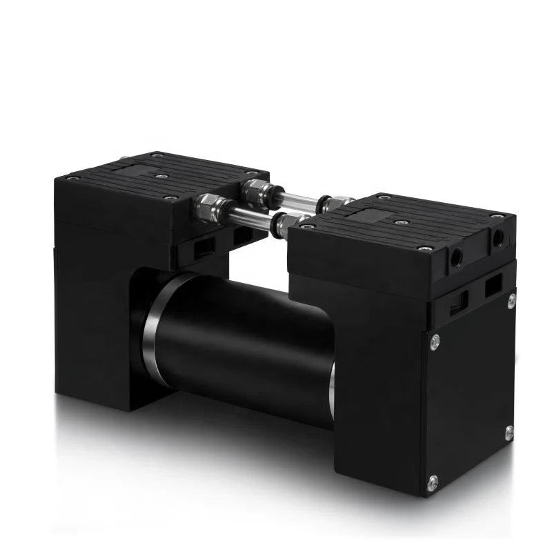 60LPM -85KPa Oilless Micro Diaphragm Vacuum Pump 24V DC Brush Motor Aluminum Alloy Medical Disinfection Cleaning Machining
