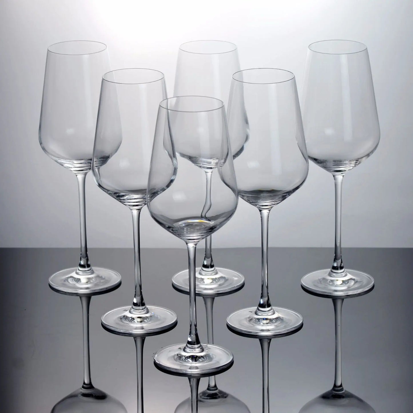 Hxglass American Style Flat Bottom Crystal Wine Glasses 430-770ml Red & White Long Stem Luxury Wedding Set
