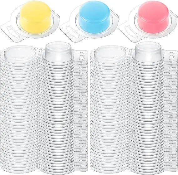 HY Wax Melt Molds Clear Empty Plastic Wax Melt Clamshells Container Molds for DIY Chocolates Wax Melt  Candles