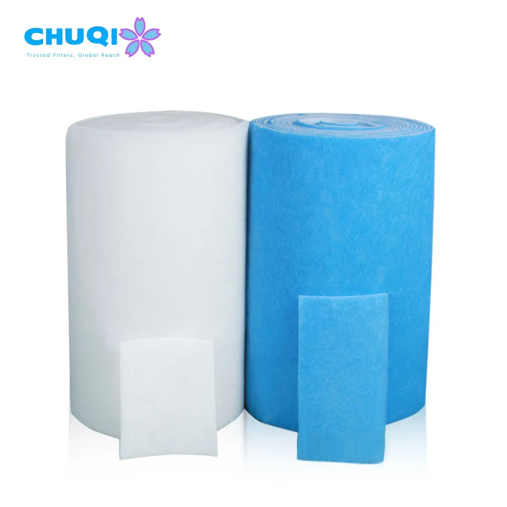 Professional Products for the Filtration Industry Blue and White Secondary Air Filter Media Rolls Clean Air Filter Media Roll