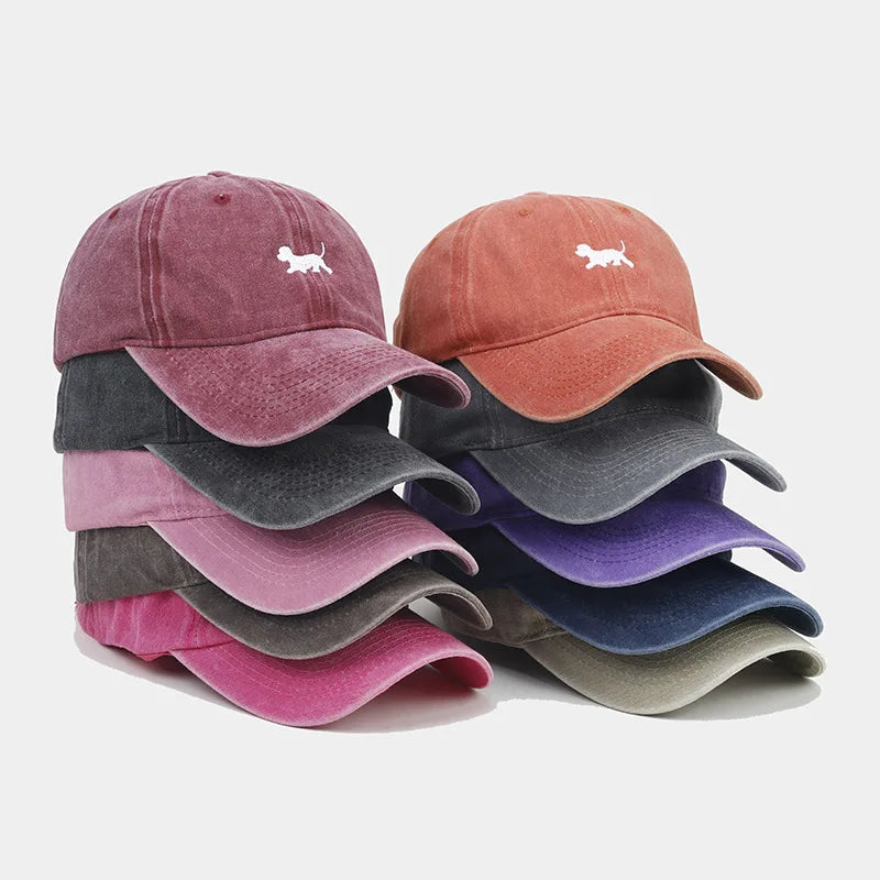 Wholesale Custom 6 Panel Unisex Stone Washed Dyed Cotton Baseball Cap Plain Embroidery Logo Unstructured Dad Hat