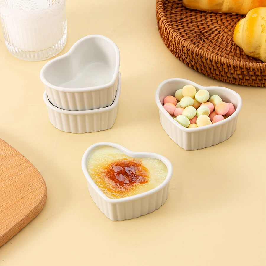 Ceramic Baking Bowl & Oven Bowl Home Dessert Cake Small Yogurt Tray Rectangle Pudding Plate Eco-Friendly Food Safe Custom Col