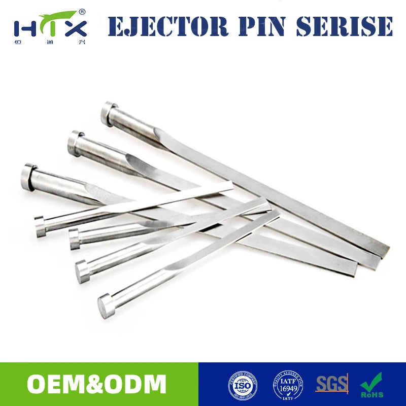 High Size Stainless Machinery Ejector Pin/Thimble Din Shortened Nitriding Blades with Stepped Length for Ejector Moulds