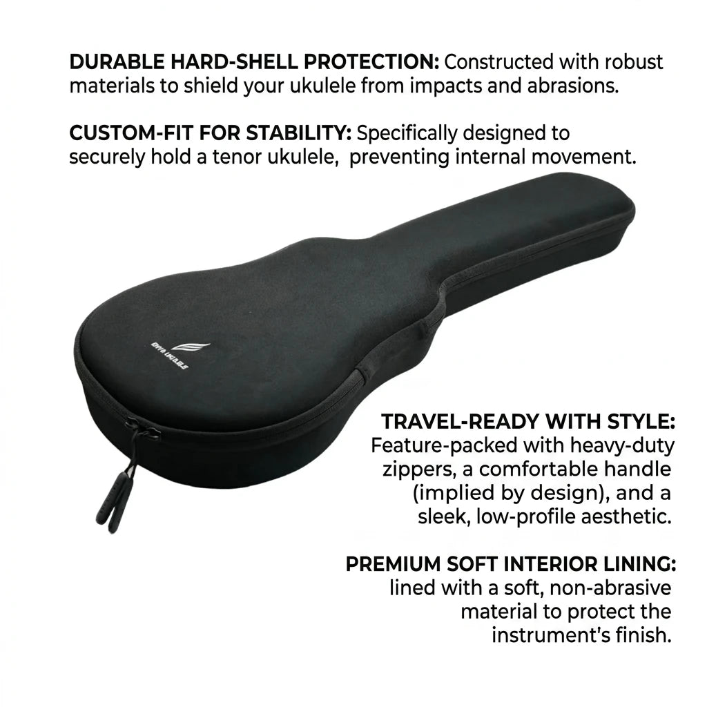 Custom Made Ukulele Case EVA Protective Light Weight Carry Baritone Ukulele Tenor Hard Case