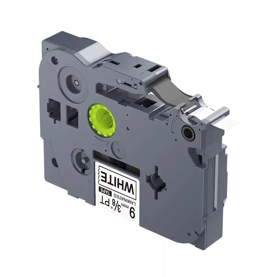 Puty Tz2-221 9mm Tz Label Tape Compatible 9mm Black on White Label Printer Tape Tz-221 Tze-221 for B Label Printers