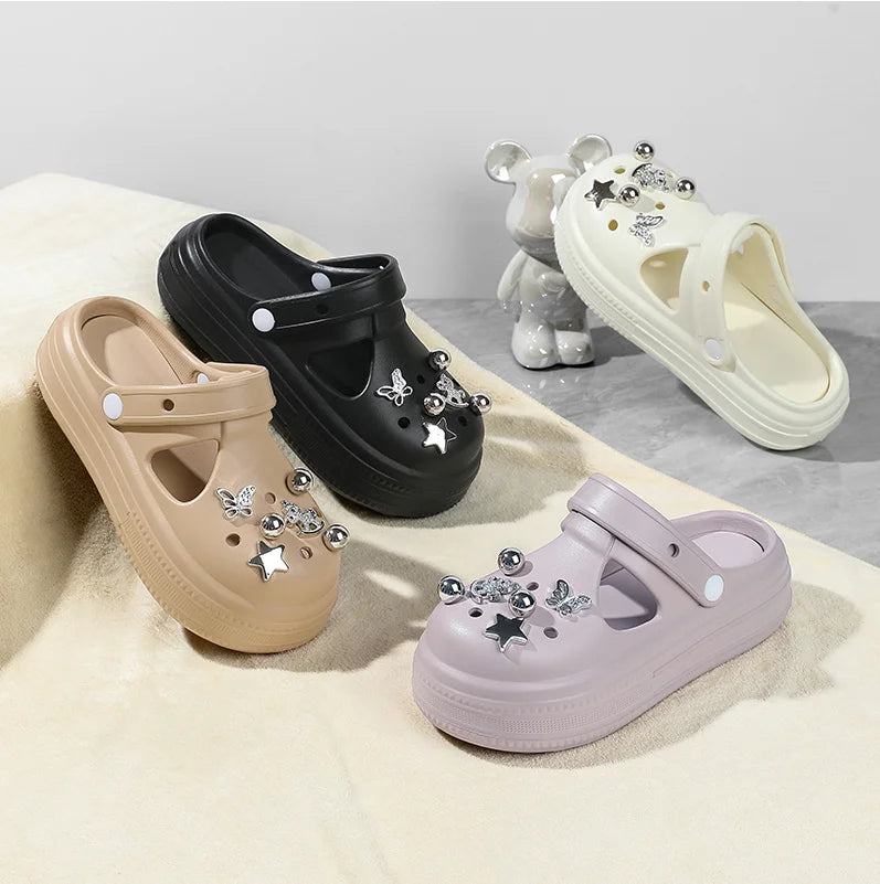 Hot Selling Lady Outdoor Mary Jane Sole Shoes 5mm Thick Eva with Light Breathable Summer Design for Women for Spring