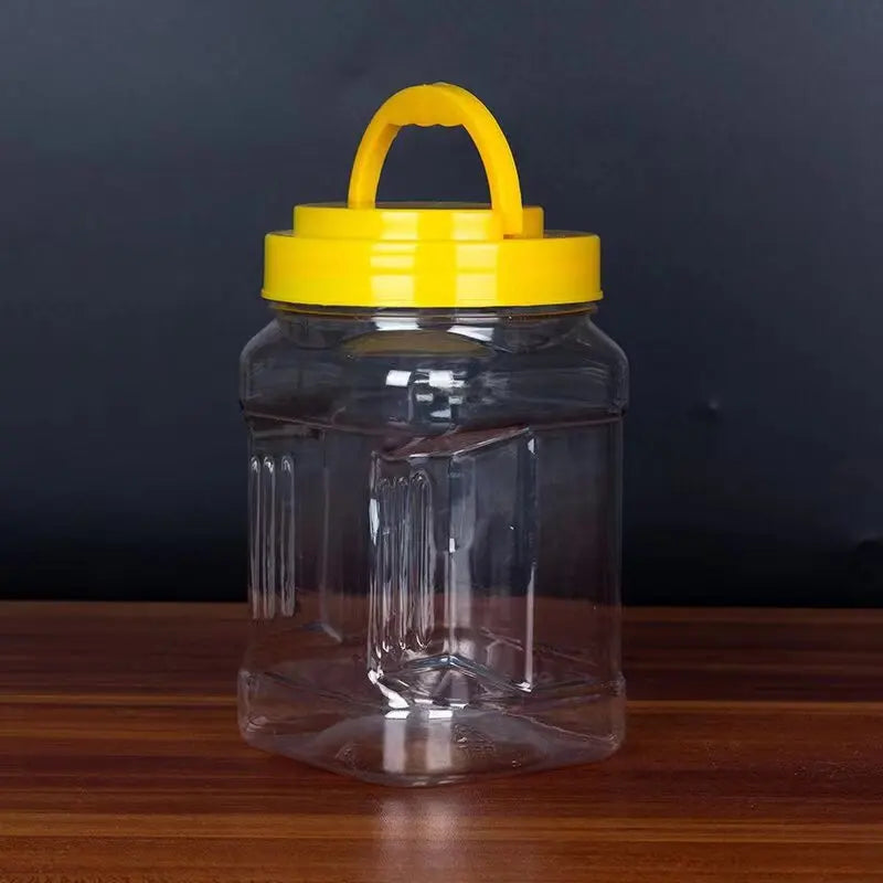 750ml Transparent PET Plastic Food Jar Empty Bottle with Cap for Honey Packaging Plastic Jars Series