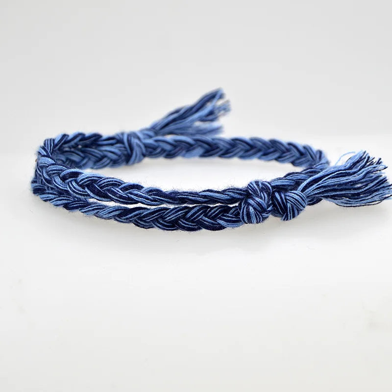 INS Style Comfort Cotton Rope Bracelet Fashion Jewelry Bracelets Hand Woven Bracelets for Girls