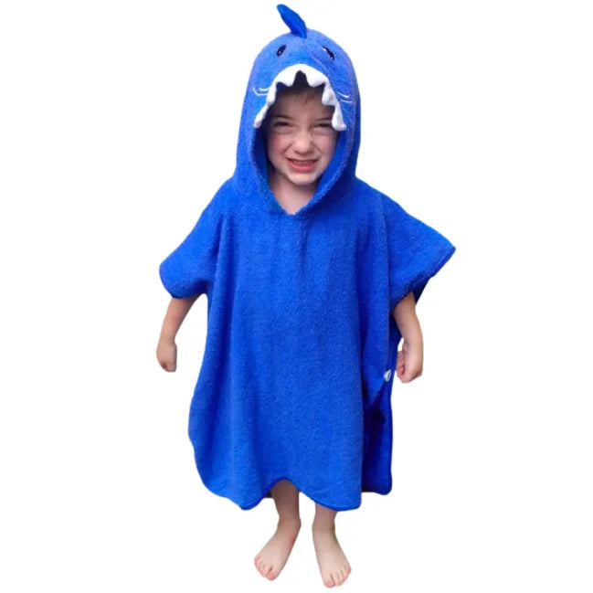 New Style Children Kids Hooded Poncho Towel Highly Absorbent Plain Dyed Kids Hooded Towel 60*60cm