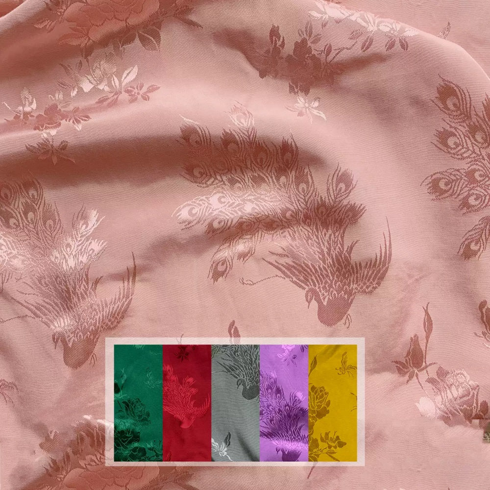 Hot Sale Butterfly Good Quality Competitive Price Wholesale Jacquard Fabric Soft for Nice Women Custom Dress Garment Cheongsa