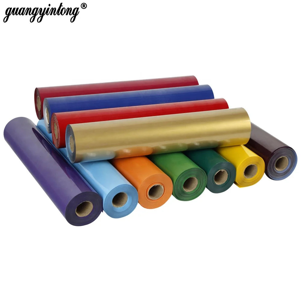 Guagnyintong Eco-Friendly Rose Red PU HTV Matte Transfer Paper & Film Gravure Printed From Zhejiang for Apparel & Home Decor