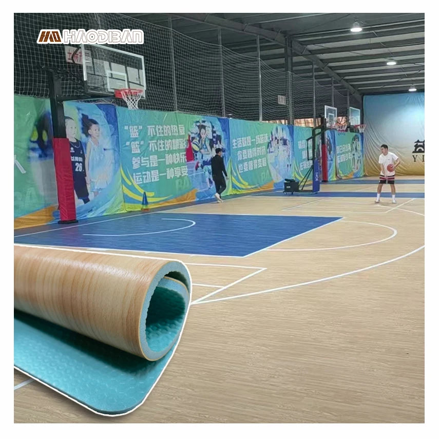 Premium Indoor Sports Flooring for Soccer National Standard 3-8mm Thick Vinyl PVC Material 3D Model Design Available